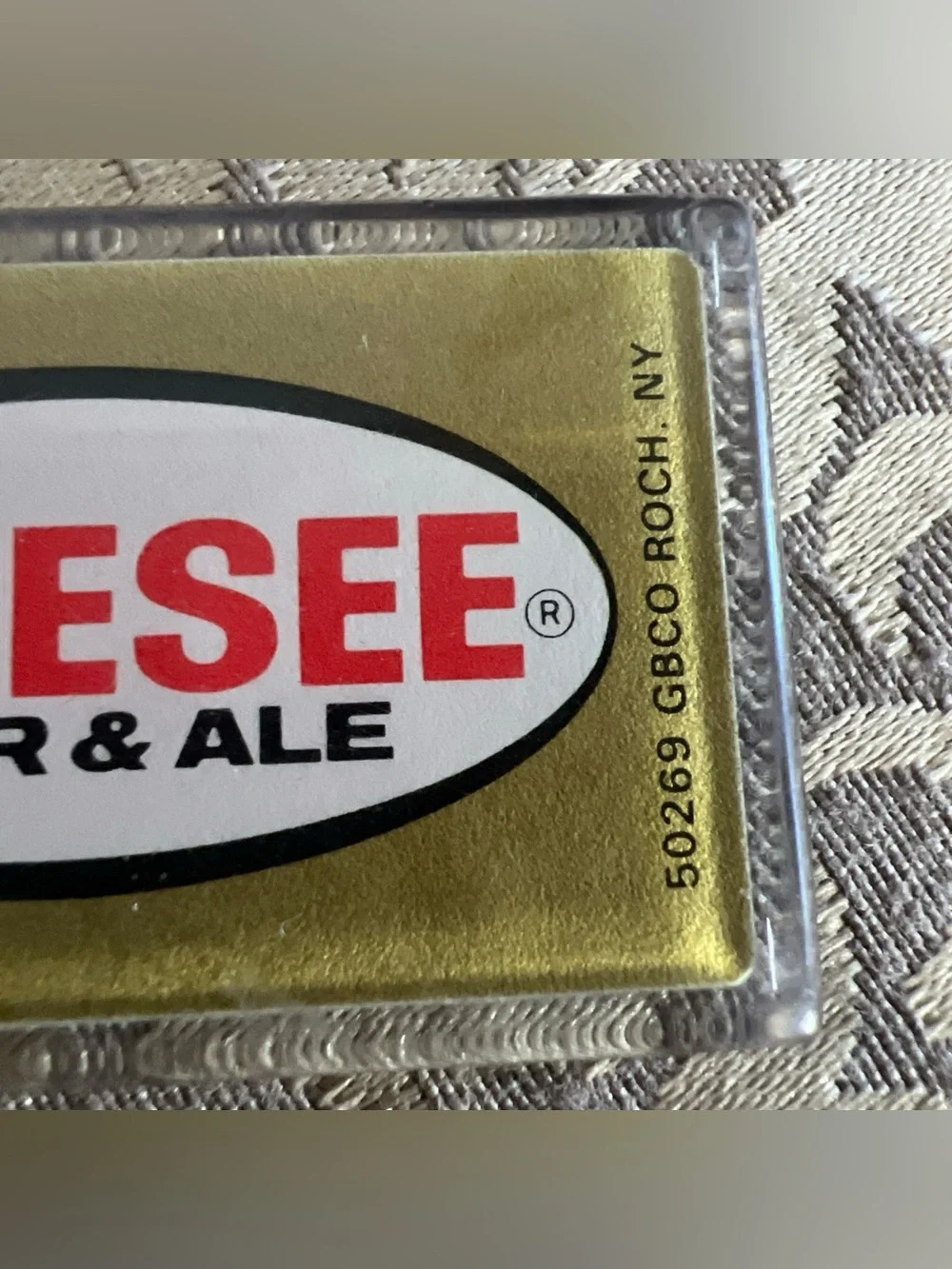 Vintage Genesee Beer And Ale Beer Keychain Breweriana